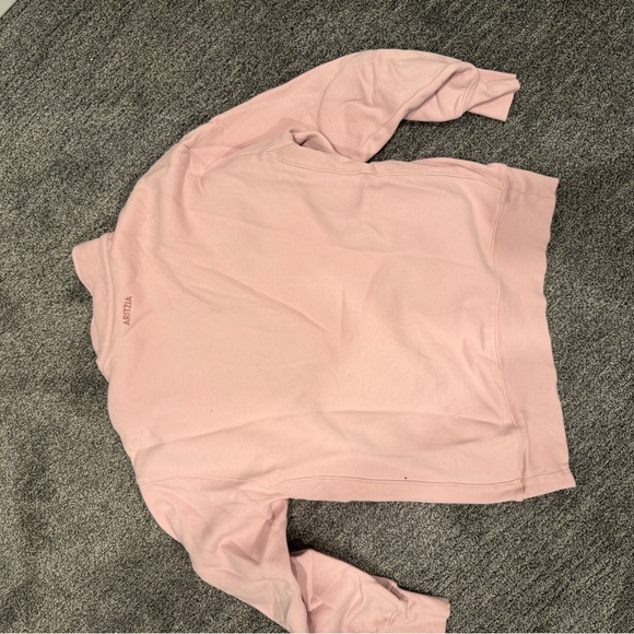 Aritiza Pink Half-Zip Sweatshirt - Picture 4 of 4
